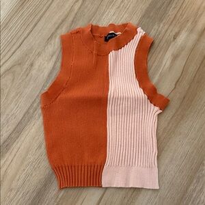 PacSun Orange and Pink Tank Top